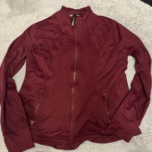 Amazon Maroon Full-Zip Athletic Jacket